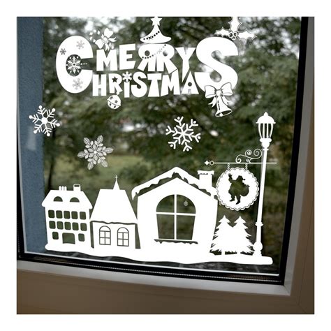 Naklejki świąteczne Na Okno Ozdoby Na Szybę Święta Śnieżynki