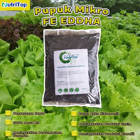 Jual Pupuk Mikro Fe Eddha Nutritop Kg Shopee Indonesia