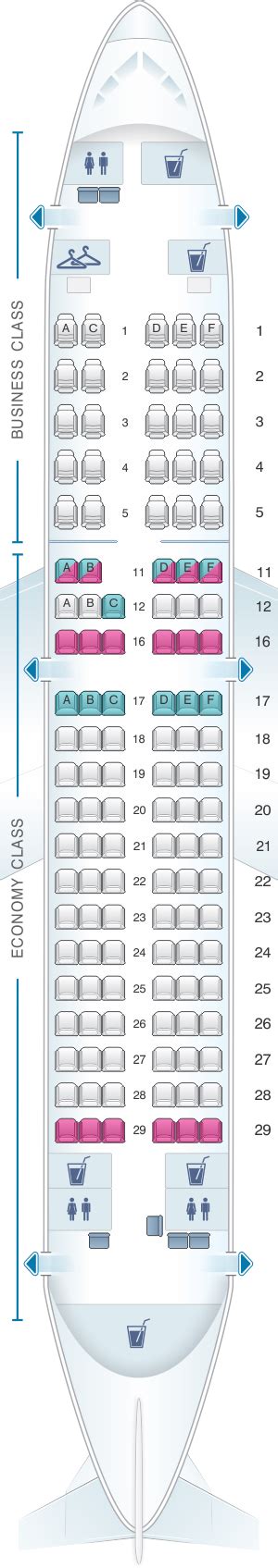 Seat Map South African Airways Airbus A319 100 Seatmaestro