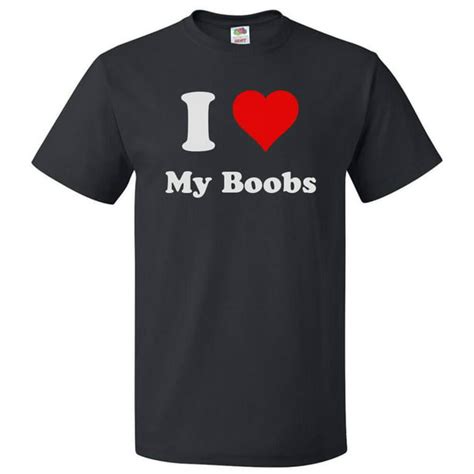 Shirtscope I Love My Boobs T Shirt I Heart My Boobs Tee T
