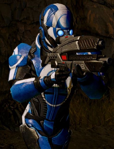 Blue Suns Trooper Mass Effect Wiki Fandom Mass Effect Art