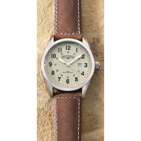 Call field & stream 's customer service phone number, or visit field & stream 's website to check the balance on your field & stream gift card. Field & Stream® Leather Field Watch - 211423, Watches at Sportsman's Guide