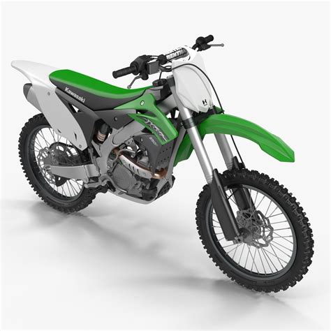 Looking at the tag, you will notice varying numbers like 250cc or 450cc. 3d model of kawasaki kx250f 2015