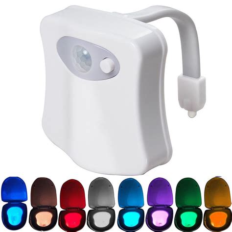 Toilet Night Lights Color Changing Led Bowl Nightlight With Motion Sensor Activated Detection