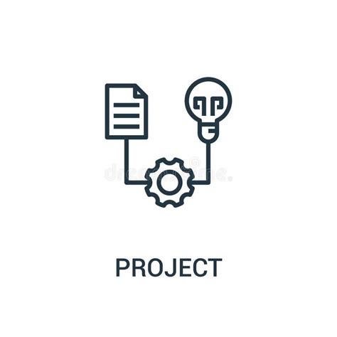 Project Icon Vector From Seo Collection Thin Line Project Outline Icon