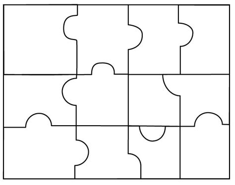 Creative Puzzle Pieces Template For Free