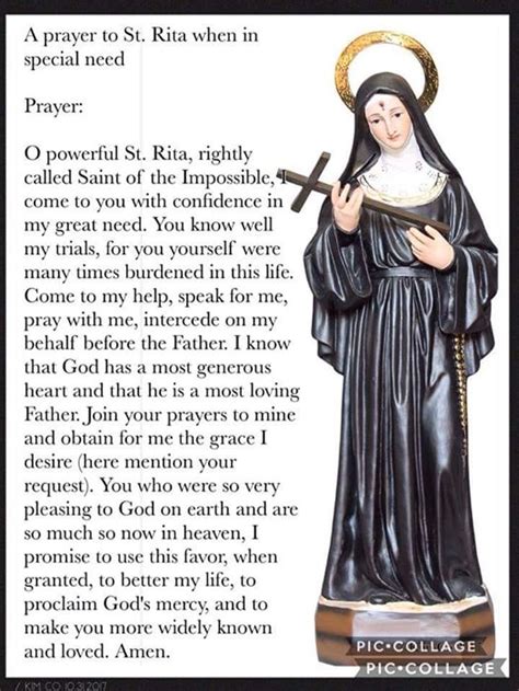 Faithful Resources For All Christian A Prayer To Saint Rita Of Cassia