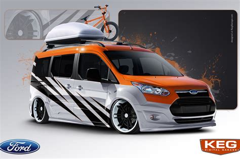 2014 Ford Transit Connect Vans Modified For 2013 Sema Show