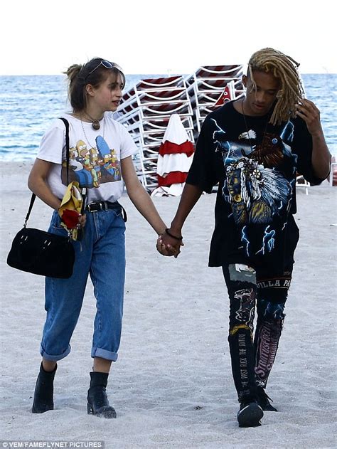 Jaden Smith Shares Pda With New Girlfriend Odessa Adlon Daily Mail Online