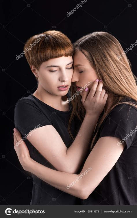 Lesbian Couple Touching Heads Free Stock Photo Dimabaranow