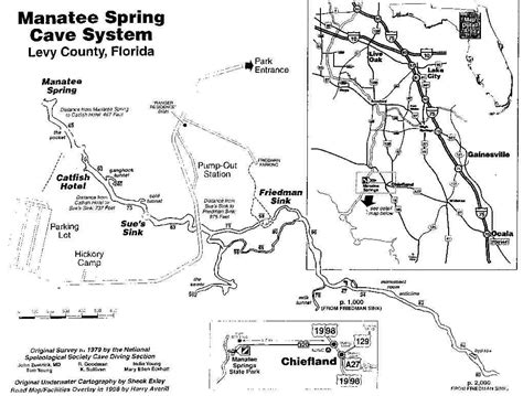Manatee Springs State Park Map Cape May County Map