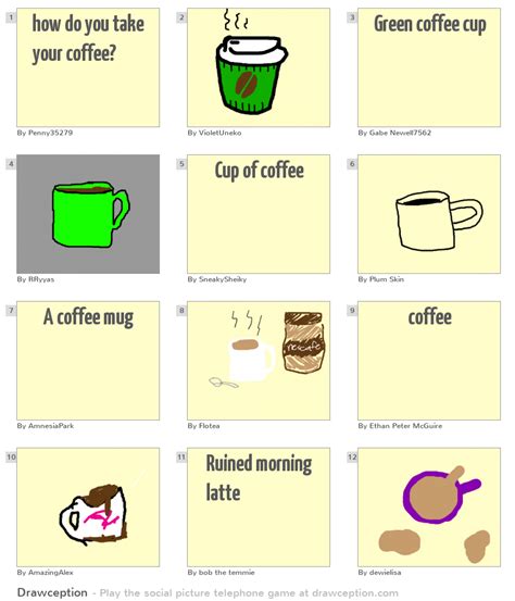 How Do You Take Your Coffee Drawception