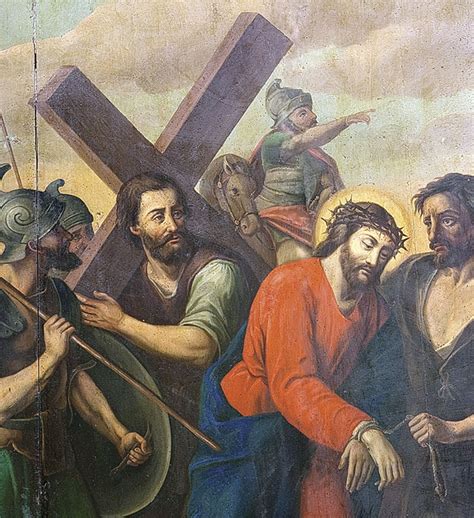 O Homem Que Ajudou Jesus Carregar A Cruz Pré Figura De Muitas Almas