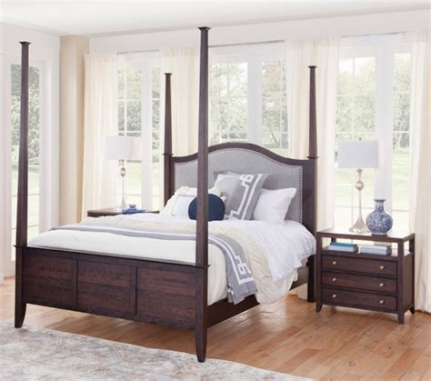 Yutzy Woodworking Bedroom Upholstered Post Bed 68100 Warehouse