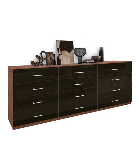 But the little touches like the mackintosh legs, long flowing corbels. Modern 12 Drawer Triple Dresser | Contempo Space