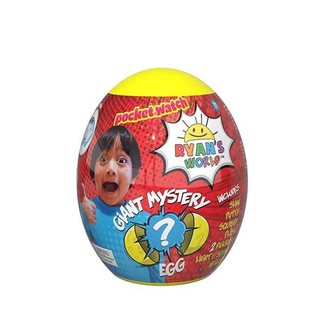 6450 Ryans World Yellow Giant Mystery Egg Toy Brand New