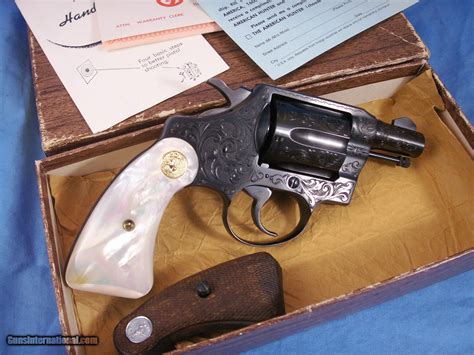Colt Detective Special Engraved By John Adams Jr With Real Mop Grips