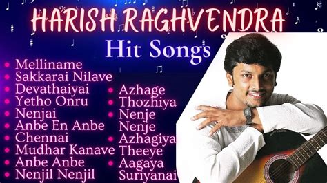Harish Raghavendra Tamil Hits Favourite Songs Harish Raghavendra