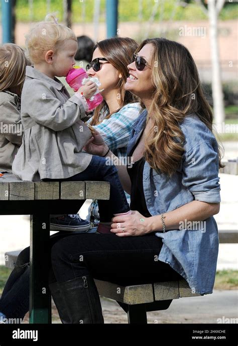 Rebecca Gayheart And Her Daughter Georgia Dane Have A Playday At Coldwater Park In Los Angeles
