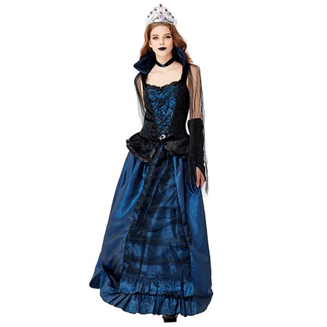 Elegant Adult Vampiress Queen Halloween Cosplay Costume N17739