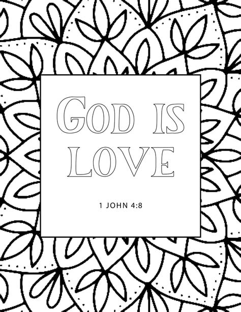 Printable Religious Coloring Pages Download John 316 For God So Loved