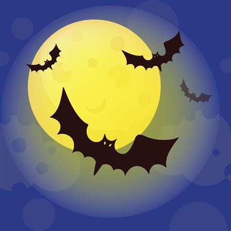 Instant Art Printable Flying Bats Halloween The