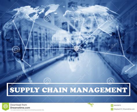 Supply Chain Management Concept Stock Photo Image Of Digital