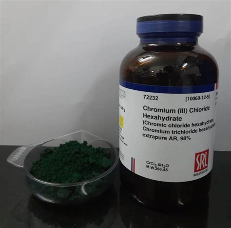 Chromium Iii Chloride Hexahydrate Extrapure Ar Inorganic Salts Reagents For Analysis