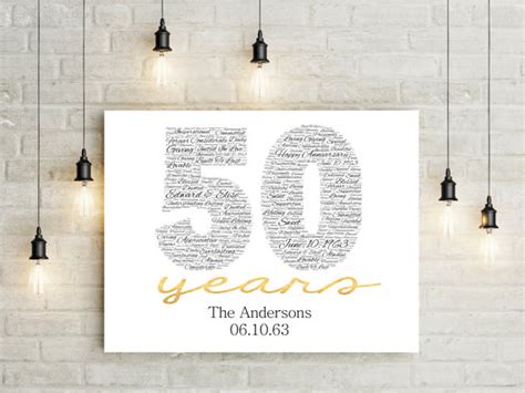 50th anniversary gift for parents, 50th anniversary newspaper personalized poster, 50th wedding anniversary decorations, digital file. 50th Anniversary Gift CANVAS Golden Wedding Anniversary Gift