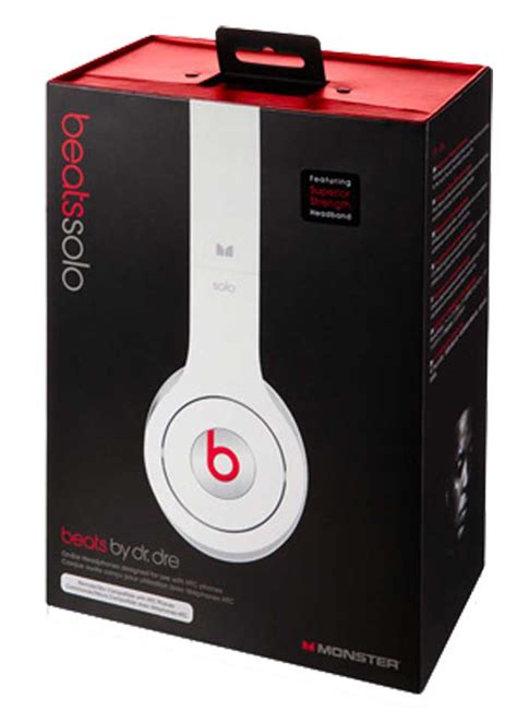 Monster Beats By Dr Dre Solo Headphones White