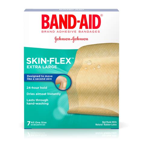 band aid brand skin flex adhesive bandages extra large size 7 ct walmart inventory checker