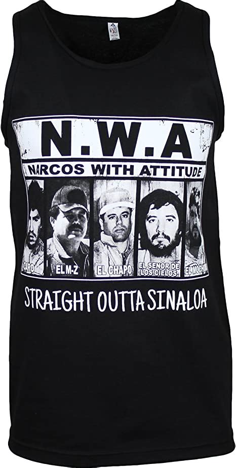 Shirtbanc Narcos With Attitude Mens Tank Top Shirt Sinaloa