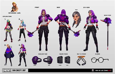 Artstation Art Test Fortnite Skin Concept Drip