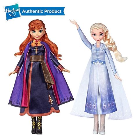 US Hasbro Disney Frozen Singing Elsa Anna Fashion Doll With Music Wearing A Purple