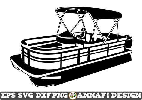 Pontoon Boat Svg Vector Cri Cut File Clipart Cuttable Etsy Sexiz Pix