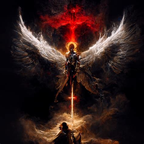 Prompthunt Archangel Michael Fighting Lucifer 8k Wallpaper Size