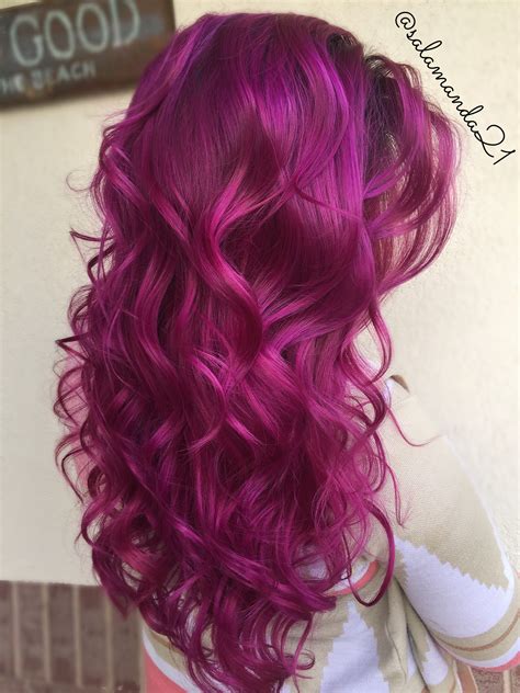 Red Pink Purple Magenta Arctic Fox Color Done By Manda