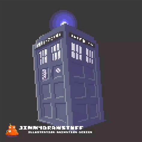 Tardis Pixel Art Animation Rpixelart