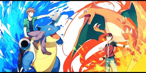 Pokémon Blastoise Pokémon Azul Pokémon Charizard Pokémon Rojo