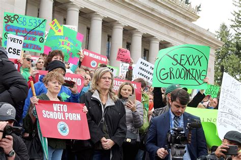 Protesters Urge Governor To Veto Sex Education Legislation Peninsula
