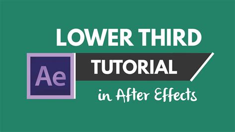 Free download ►kinetic typography ► after effects template. Minimal and Modern Lower Third with Logo Tutorial and ...