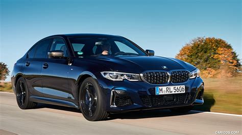 2020 Bmw M340i Sedan Color Tanzanite Blue Metallic Front Three