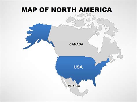 North America Editable Powerpoint Maps