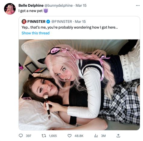 finn and belle delphine collaboration know your meme