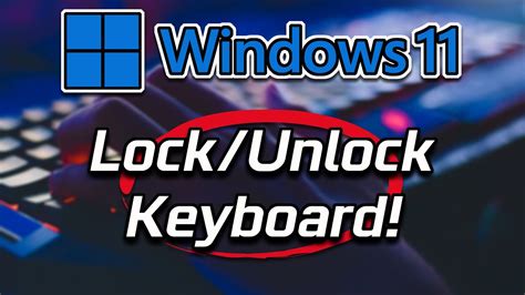 ️⌨️ How To Lock And Unlock Keyboard Windows 11 𝗙𝗜𝗫 Youtube