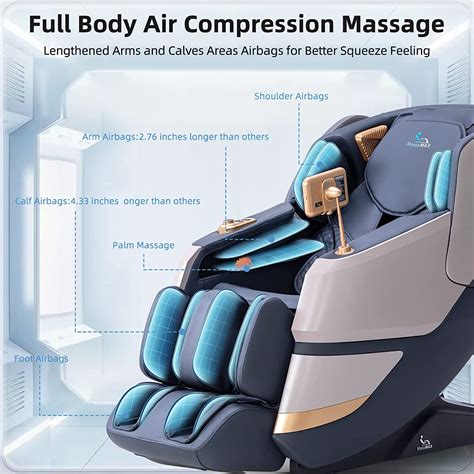 Buy Massamax 2023 4d Massage Chair Full Body Shiatsu Recliner With Electric Extendable Footrest