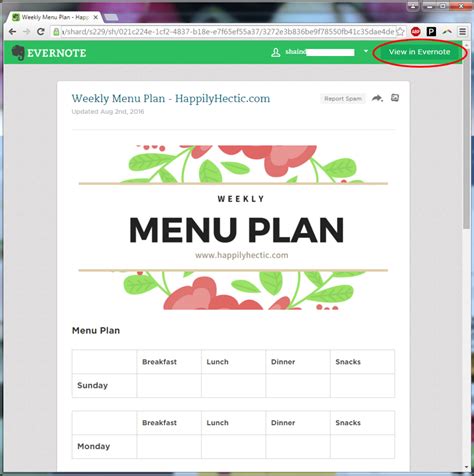 Evernote Project Planning Template