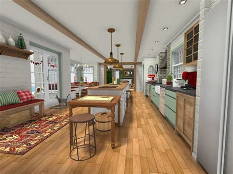 We can have a look at your project and see what the issue might be here and what that has happened with your walls. Large kitchen with red details for the holidays! Made by ...