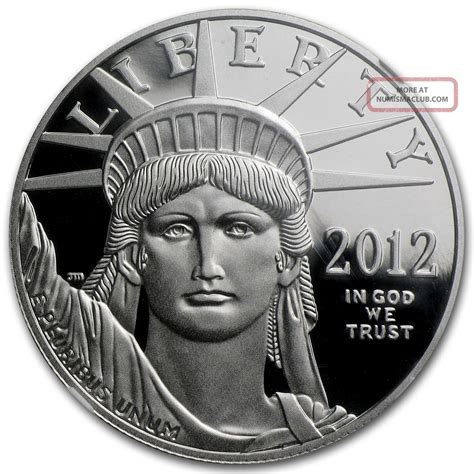 2012 W 1 Oz Proof Platinum American Eagle Coin Pf 70 Er Ngc Sku