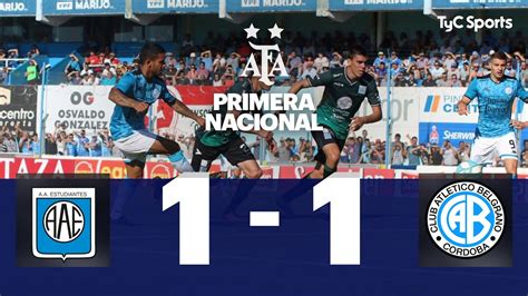 Estudiantes (RC) 1 vs. Belgrano 1  Fecha 10  Primera Nacional 2019/
